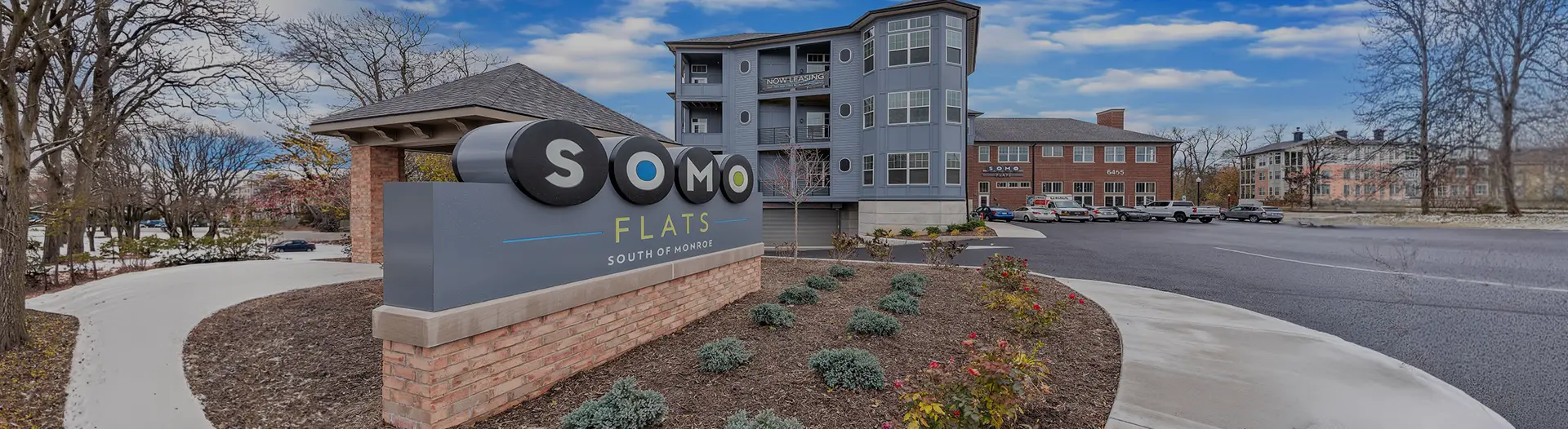exterior of the Somo Flats entrance