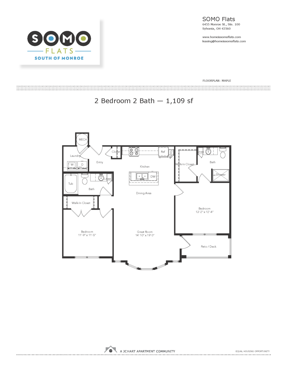 Maple two bedroom